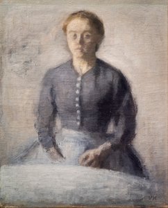Retrato de Ida de Vilhelm Hammershoi