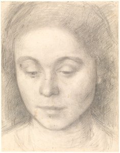 Retrato de Ida, la esposa del artista de Vilhelm Hammershøi