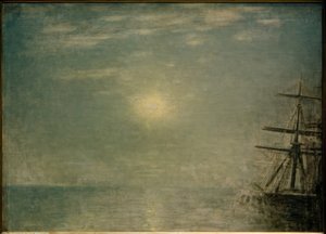 Sol sobre el mar de Vilhelm Hammershoi
