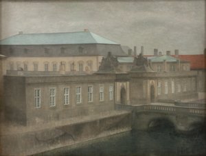 Vista del Palacio de Christiansborg. Tarde de otoño