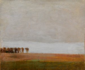 Vista de Jægersborg Allé. Gentofte, al norte de Copenhague de Vilhelm Hammershøi