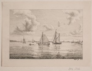 El puerto de Amberes de Vilhelm Kyhn