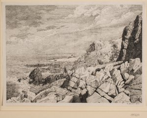 Costa rocosa de Bornholm de Vilhelm Kyhn