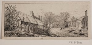 Escena de calle en Frederiksværk de Vilhelm Kyhn