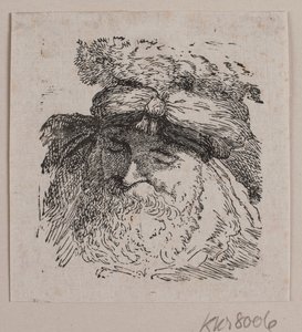Cabeza de un hombre con gorro de piel de Vilhelm Kyhn