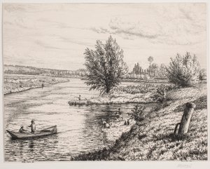 Parte del río Marne de Vilhelm Kyhn