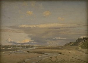 La playa en Kandestederne, Jutlandia Occidental de Vilhelm Kyhn
