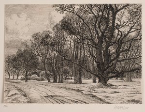 Invierno en el bosque de Vilhelm Kyhn
