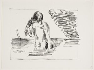 Niña bañándose de Vilhelm Lundstrøm