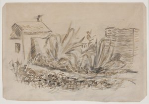 Paisaje con casa a la izquierda. Sur de Francia de Vilhelm Lundstrøm