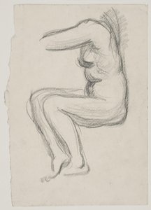 Modelo femenina sentada de Vilhelm Lundstrøm