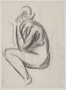 Modelo femenino sentada de Vilhelm Lundstrøm