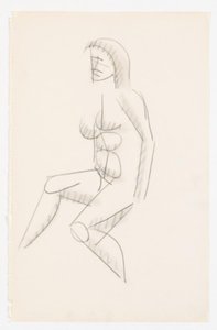 Modelo Sentada, Mirando a la Izquierda de Vilhelm Lundstrøm
