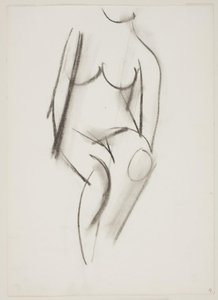 Mujer desnuda sentada vista de frente