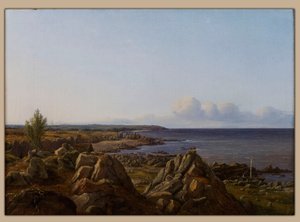 Vista de la parroquia de Østerlarsker de Vilhelm Petersen