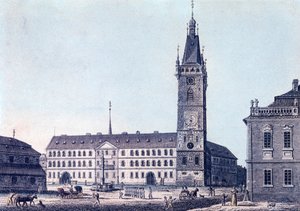 Nuevo Ayuntamiento, c.1830 de Vincenc Morstadt