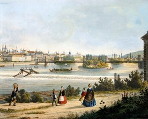 Praga en el río Moldava (Vltava), por Vincent Morstadt, República Checa