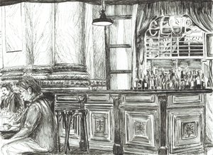 Café en el Royal Exchange, Manchester, 2011
