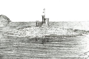 Castillo del puerto de la Isla de Man, 2005 de Vincent Alexander Booth