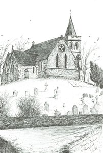 Iglesia de Santa María la Virgen, Brook, I.O.W., 2009 de Vincent Alexander Booth