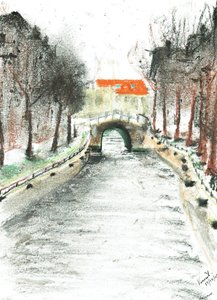 Holanda, vista del canal de Vincent Alexander Booth
