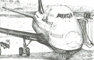 Jumbo Jet en el Aeropuerto Logan de Vincent Alexander Booth