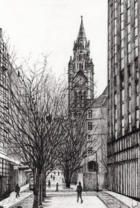 Ayuntamiento de Manchester desde Deansgate, 2007 de Vincent Alexander Booth