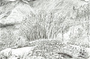 Antiguo puente de piedra en la región de los lagos, 2005 de Vincent Alexander Booth