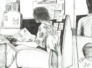 Lectura en la librería Waterstones Manchester de Vincent Alexander Booth