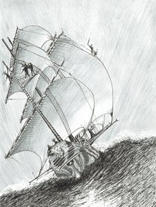 Creadores de tormentas en el mar de Molucas, 2017 de Vincent Alexander Booth