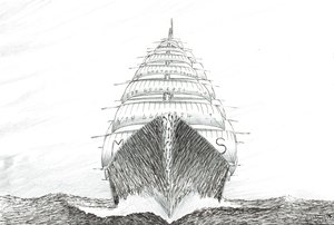 Storm Creators Southwest Cape, 2023 (tinta y lápiz sobre papel) de Vincent Alexander Booth