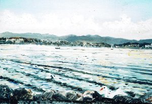 Cisne en el lago de Vincent Alexander Booth