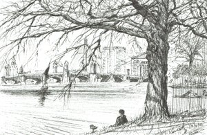 El río Charles, Boston. 2003 de Vincent Alexander Booth