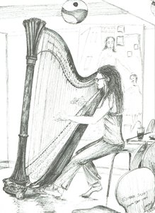 El arpista en el café del octavo día, Manchester de Vincent Alexander Booth