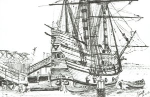 El Mayflower, Plymouth, Massachusetts. 2003 de Vincent Alexander Booth