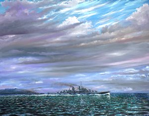 USS Juneau Guardalcanal 1942 de Vincent Alexander Booth