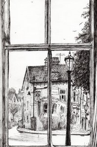 Vista desde el Old Hall Hotel Buxton, 2009 de Vincent Alexander Booth