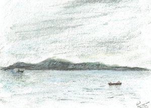 Vista a través del agua desde Jura, 2005 de Vincent Alexander Booth