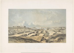 De Haven van Sebastopol, 1855 Muelles de Sebastopol (título sobre objeto) de Vincent Brooks