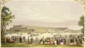 Gran Exposición, 1851: vista del edificio diseñado por Joseph Paxton, arquitecto de Vincent Brooks