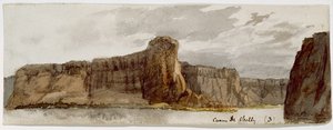 Cañón de Chelly No. 3 (Cañón de Chelly, Arizona, Aguja de Carson 500 pies), 1869-1871 de Vincent Colyer
