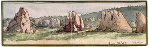 Escena rocosa, Arizona, 19 de junio de 1869 de Vincent Colyer