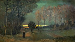 Paisaje otoñal en la tarde, 1884 de Vincent van Gogh