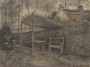 Esquina de un jardín de Vincent van Gogh