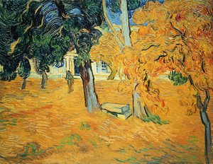 Jardín en el Hospital de Saint Paul en Saint-Rémy, 1889 de Vincent van Gogh