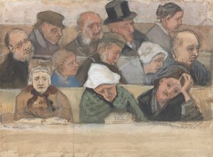 En la iglesia, 1882 de Vincent van Gogh