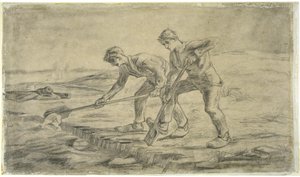 Los cavadores después de Millet de Vincent van Gogh