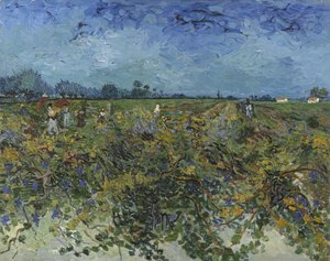 El viñedo verde de Vincent van Gogh
