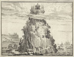 Templo de la sabiduría en una roca de Vincent Laurensz. van der Vinne (II)