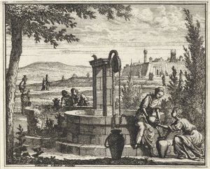 mujeres en un pozo de Vincent Laurensz. van der Vinne (II)